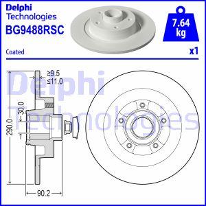 Delphi BG9488RSC - Stabdžių diskas autoreka.lt