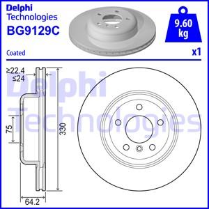 Delphi BG9129C-18B1 - Stabdžių diskas autoreka.lt