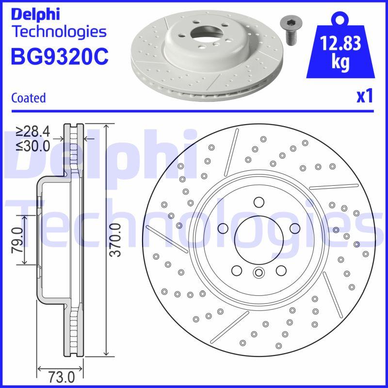 Delphi BG9320C - Stabdžių diskas autoreka.lt