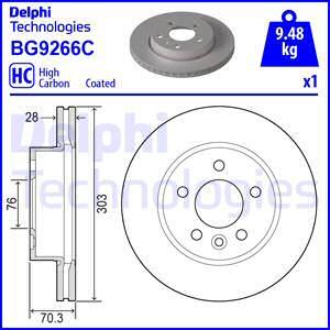 Delphi BG9266C - Stabdžių diskas autoreka.lt