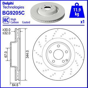 Delphi BG9205C - Stabdžių diskas autoreka.lt
