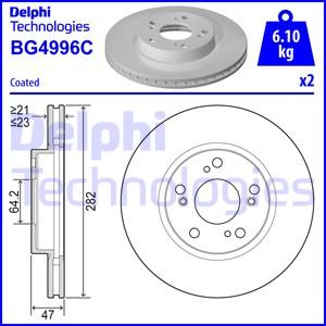 Delphi BG4996C - Stabdžių diskas autoreka.lt