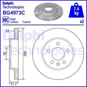 Delphi BG4973C - Stabdžių diskas autoreka.lt