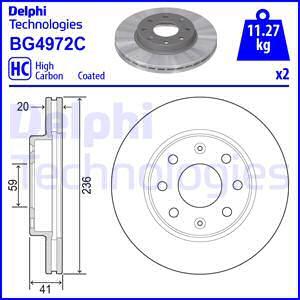 Delphi BG4972C - Stabdžių diskas autoreka.lt
