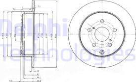 Delphi BG4051 - Stabdžių diskas autoreka.lt