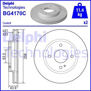 Delphi BG4170C - Stabdžių diskas autoreka.lt
