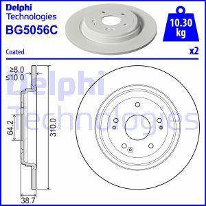 Delphi BG5056C-18B1 - Stabdžių diskas autoreka.lt