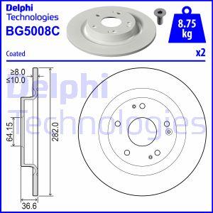 Delphi BG5008C - Stabdžių diskas autoreka.lt