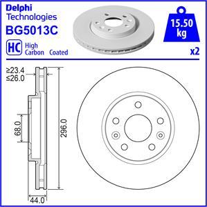 Delphi BG5013C - Stabdžių diskas autoreka.lt