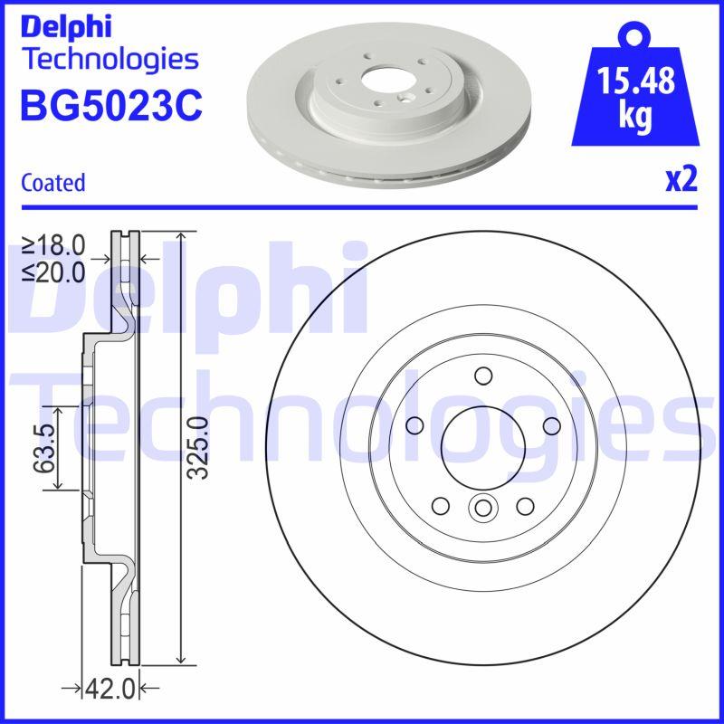 Delphi BG5023C - Stabdžių diskas autoreka.lt