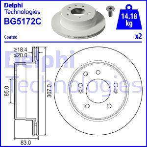 Delphi BG5172C - Stabdžių diskas autoreka.lt
