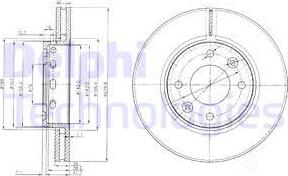 Delphi BG3800 - Stabdžių diskas autoreka.lt