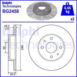 Delphi BG2458 - Stabdžių diskas autoreka.lt