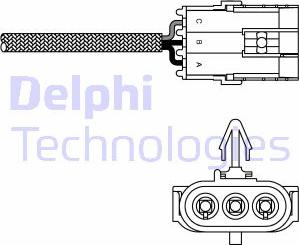 Delphi ES10970-12B1 - Lambda jutiklis autoreka.lt