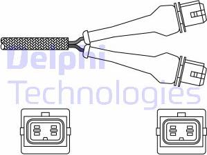 Delphi ES20244-12B1 - Lambda jutiklis autoreka.lt