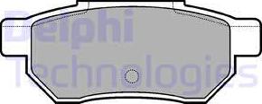 Delphi LP562 - Stabdžių trinkelių rinkinys, diskinis stabdys autoreka.lt