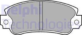 Delphi LP509 - Stabdžių trinkelių rinkinys, diskinis stabdys autoreka.lt