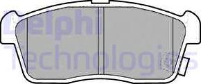 Delphi LP1442 - Stabdžių trinkelių rinkinys, diskinis stabdys autoreka.lt