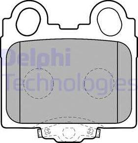 Delphi LP1510 - Stabdžių trinkelių rinkinys, diskinis stabdys autoreka.lt