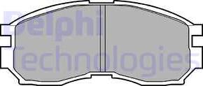Delphi LP803 - Stabdžių trinkelių rinkinys, diskinis stabdys autoreka.lt