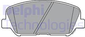 Delphi LP2477 - Stabdžių trinkelių rinkinys, diskinis stabdys autoreka.lt