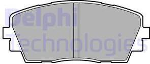 Delphi LP2296 - Stabdžių trinkelių rinkinys, diskinis stabdys autoreka.lt