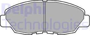 Delphi LP734 - Stabdžių trinkelių rinkinys, diskinis stabdys autoreka.lt