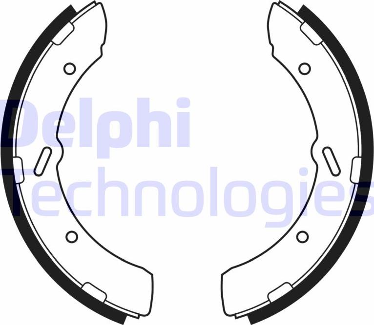 Delphi LS2185 - Stabdžių trinkelių komplektas autoreka.lt