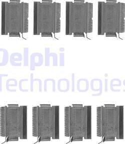 Delphi LX0649 - Priedų komplektas, diskinių stabdžių trinkelės autoreka.lt