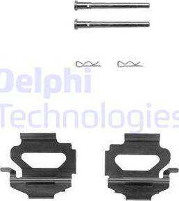 Delphi LX0149 - Priedų komplektas, diskinių stabdžių trinkelės autoreka.lt