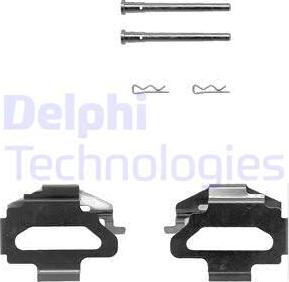 Delphi LX0150 - Priedų komplektas, diskinių stabdžių trinkelės autoreka.lt