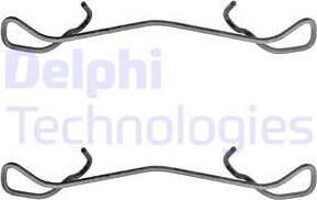 Delphi LX0169 - Priedų komplektas, diskinių stabdžių trinkelės autoreka.lt