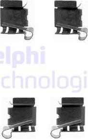 Delphi LX0390 - Priedų komplektas, diskinių stabdžių trinkelės autoreka.lt