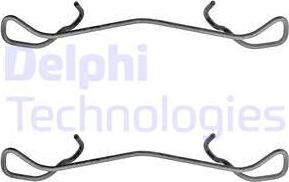 Delphi LX0322 - Priedų komplektas, diskinių stabdžių trinkelės autoreka.lt