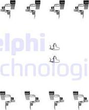 Delphi LX0242 - Priedų komplektas, diskinių stabdžių trinkelės autoreka.lt