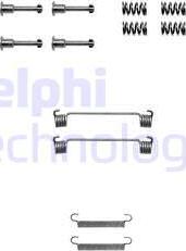 Delphi LY1125 - Priedų komplektas, stovėjimo stabdžių trinkelės autoreka.lt