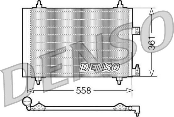 Denso DCN07005 - Kondensatorius, oro kondicionierius autoreka.lt