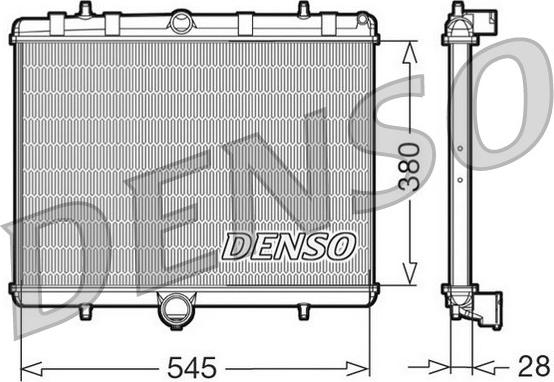 Denso DRM07060 - Radiatorius, variklio aušinimas autoreka.lt