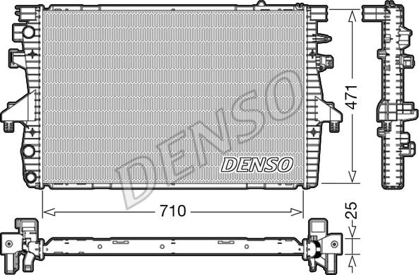 Denso DRM32039 - Radiatorius, variklio aušinimas autoreka.lt