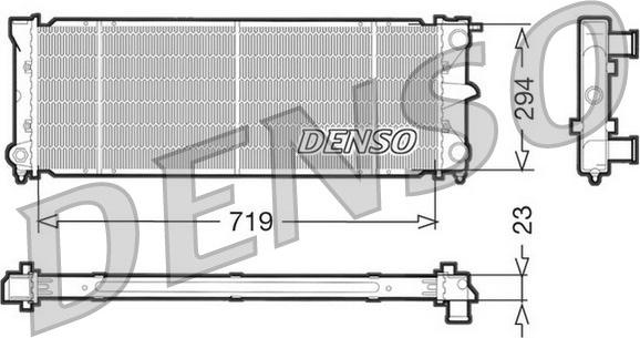 Denso DRM32026 - Radiatorius, variklio aušinimas autoreka.lt