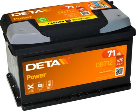 DETA DB712 - Starterio akumuliatorius autoreka.lt