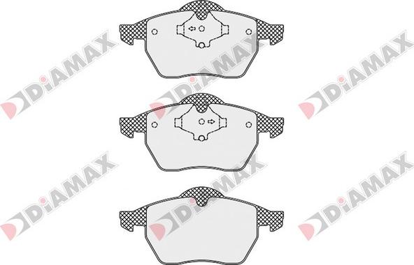 Diamax N09558 - Stabdžių trinkelių rinkinys, diskinis stabdys autoreka.lt