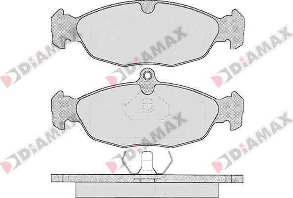 Diamax N09119 - Stabdžių trinkelių rinkinys, diskinis stabdys autoreka.lt