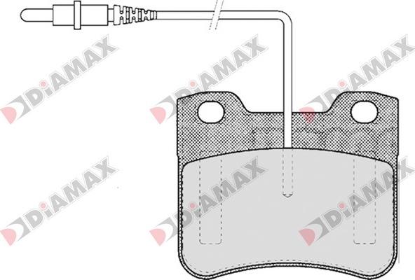 Diamax N09123 - Stabdžių trinkelių rinkinys, diskinis stabdys autoreka.lt