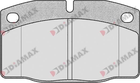 Diamax N09200 - Stabdžių trinkelių rinkinys, diskinis stabdys autoreka.lt