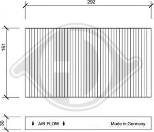 Diederichs DCI0015 - Filtras, salono oras autoreka.lt