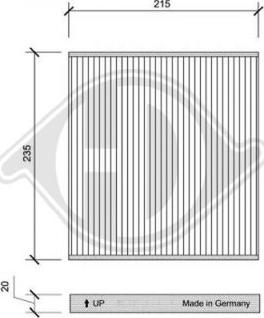 Diederichs DCI0138 - Filtras, salono oras autoreka.lt