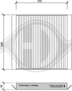 Diederichs DCI0121 - Filtras, salono oras autoreka.lt