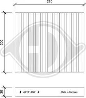 Diederichs DCI0246 - Filtras, salono oras autoreka.lt