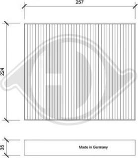 Diederichs DCI0213 - Filtras, salono oras autoreka.lt